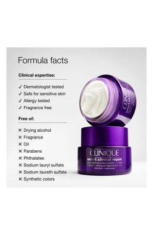 Clinique Smart Clinical Repair Overnight Recovery Cream + Mask