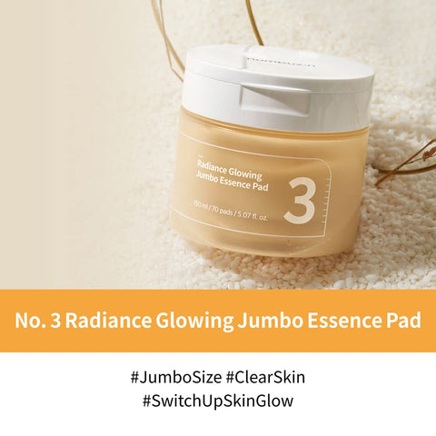 numbuzin No.3 Radiance Glowing Jumbo Essence Pad