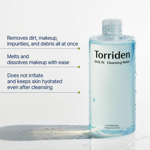 Torriden DIVE IN Low Molecular Hyaluronic Acid Cleansing Water