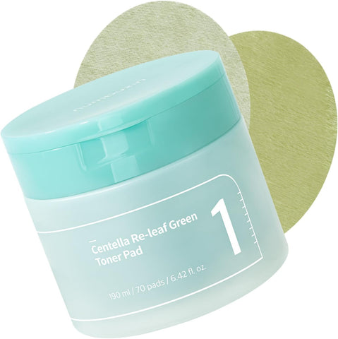 numbuzin No.1 Centella Re-Leaf Green Toner Pad