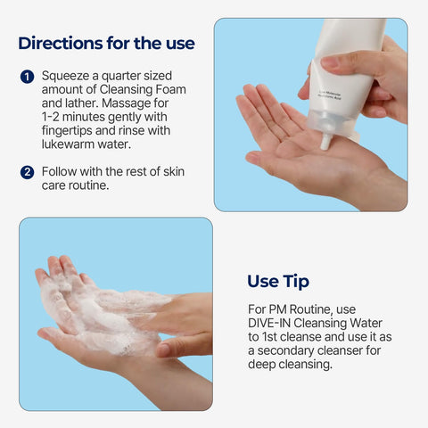 Torriden DIVE IN Low Molecular Hyaluronic Acid Cleansing Foam