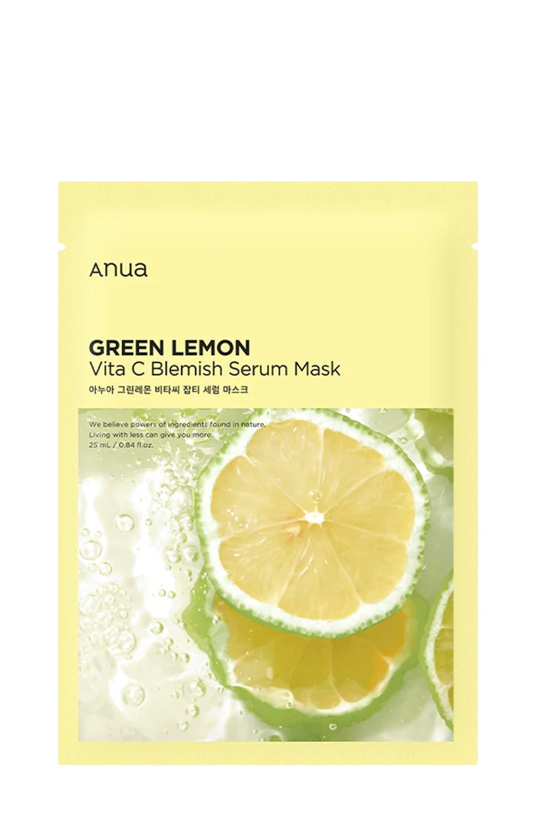 anua Green Lemon Vita C Blemish Serum Mask