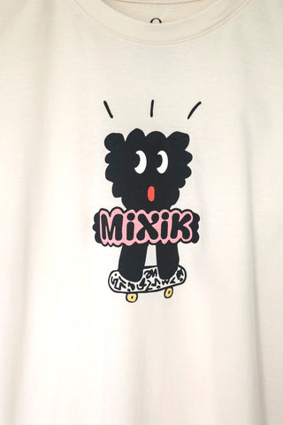 MiXiK Limited Edition ZiBEZI for MIXIK "Munji on Skateboard" Oversized T-Shirt